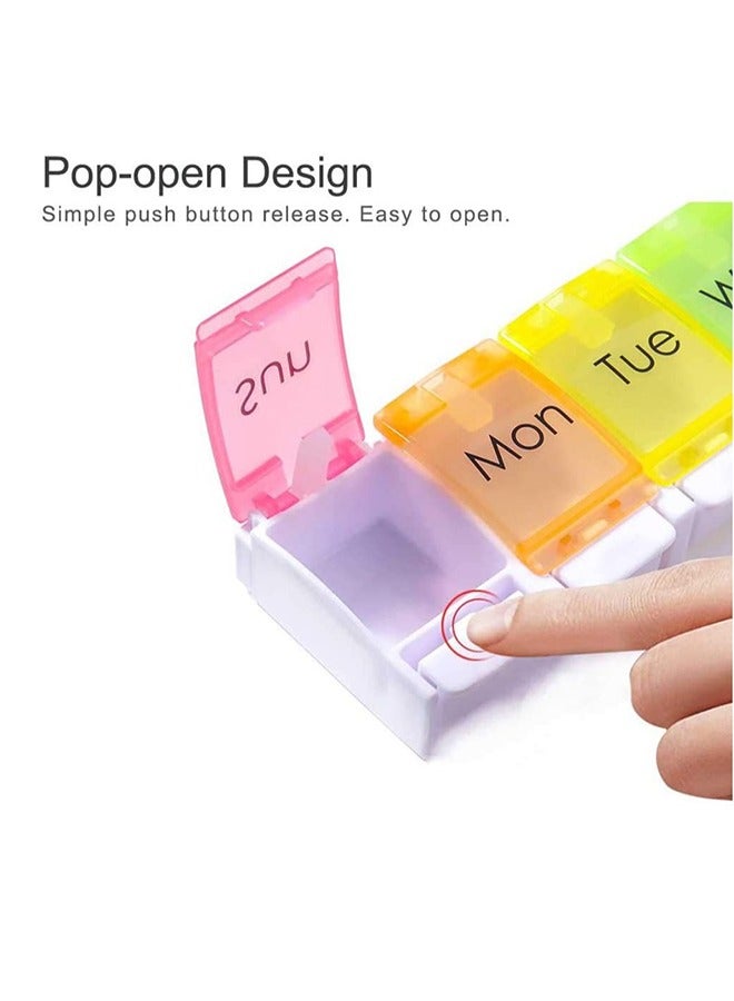 Generic 7 Day Portable Weekly Storage Pill Organizer Box  - Image 3