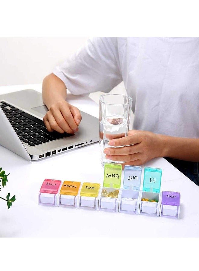 Generic 7 Day Portable Weekly Storage Pill Organizer Box  - Image 5