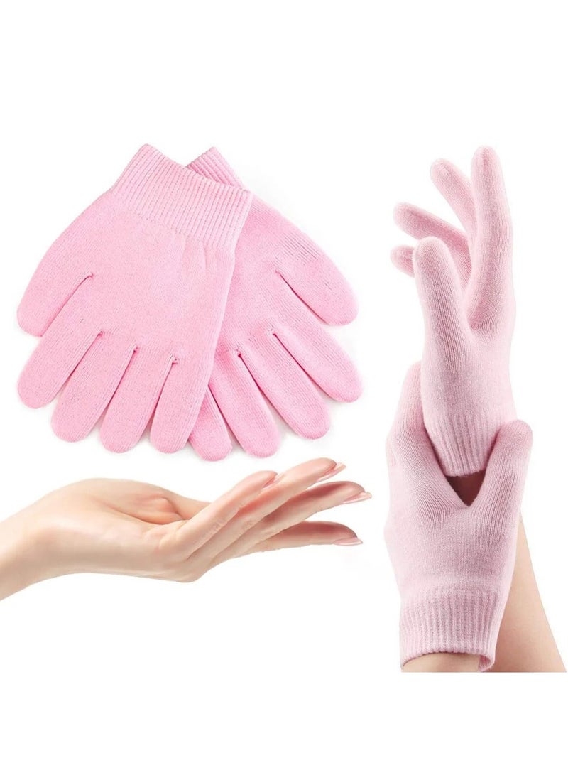 Generic 4-Piece Silicon Gel Gloves And Socks Set .Pink  - Image 2