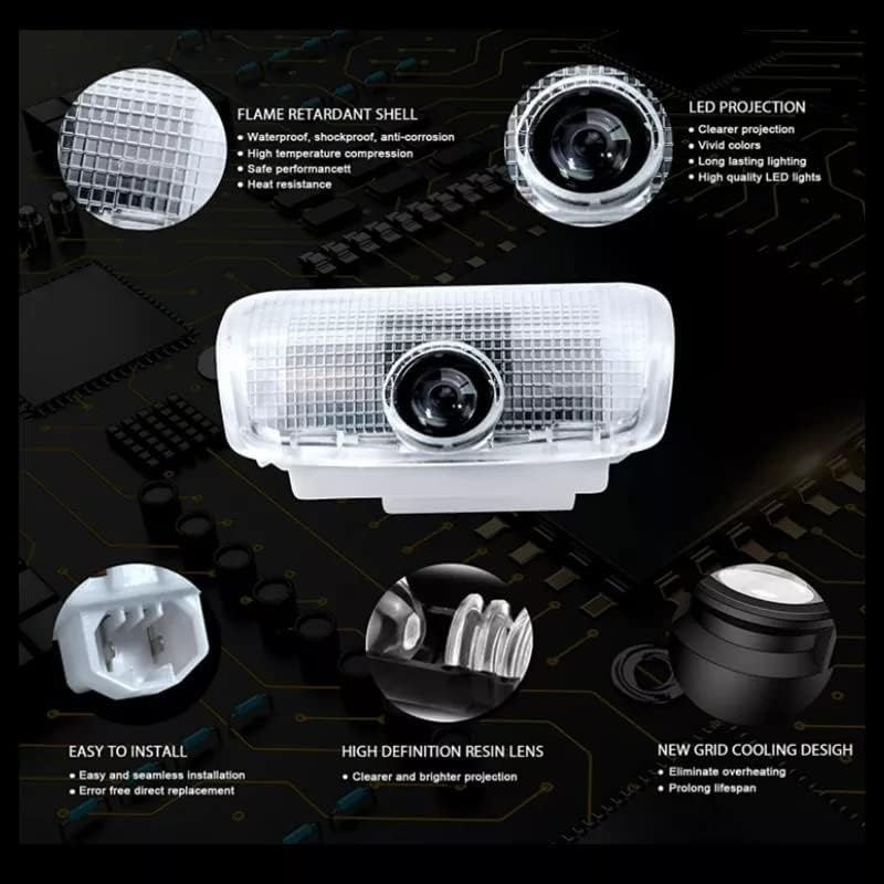 ROADSTAR Door logo light For Nissan Patrol Y62 2010 2011 2012 2013 2014 2015 2016 2017 2018 2019 2020 2021 2022 Accessories 2PCS Car Door Projector Ghost Shadow Lamp Welcome Light - Image 2