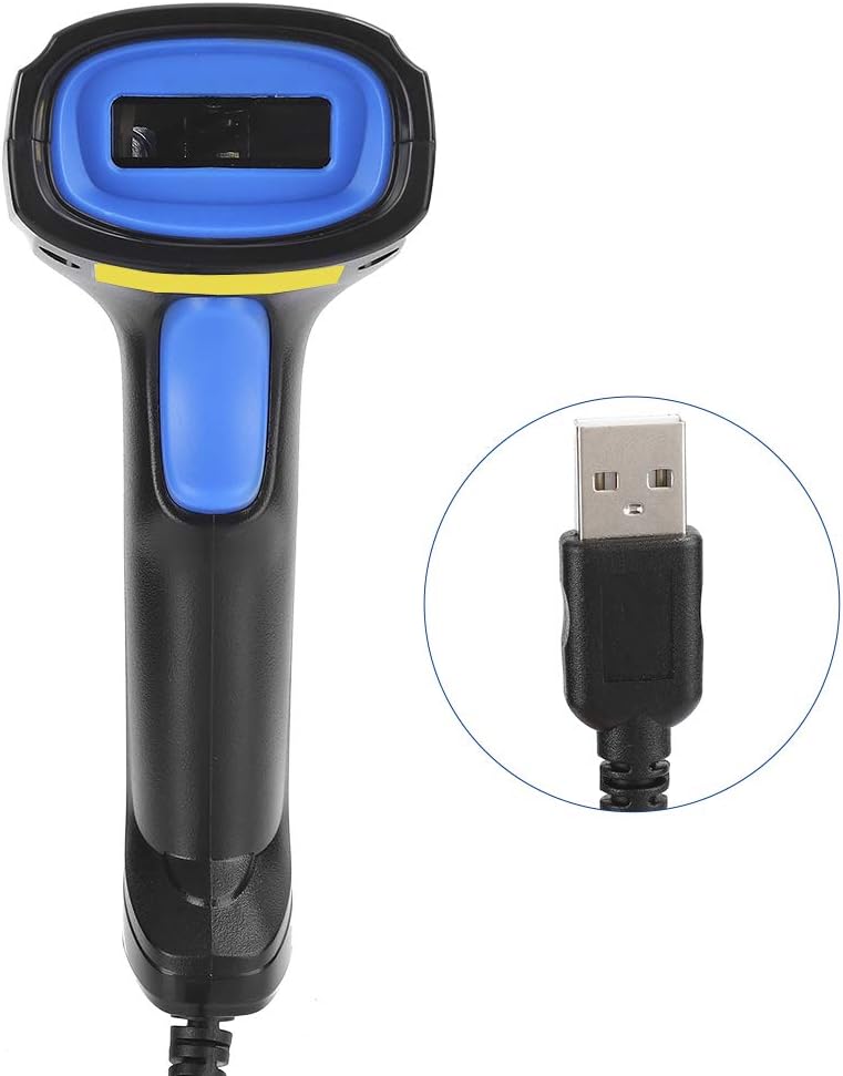 Barcode Scanner Wear USB Interface Reader Anti Fall for Retail Stores (Wired Scanner Gun -1100L) - Image 3