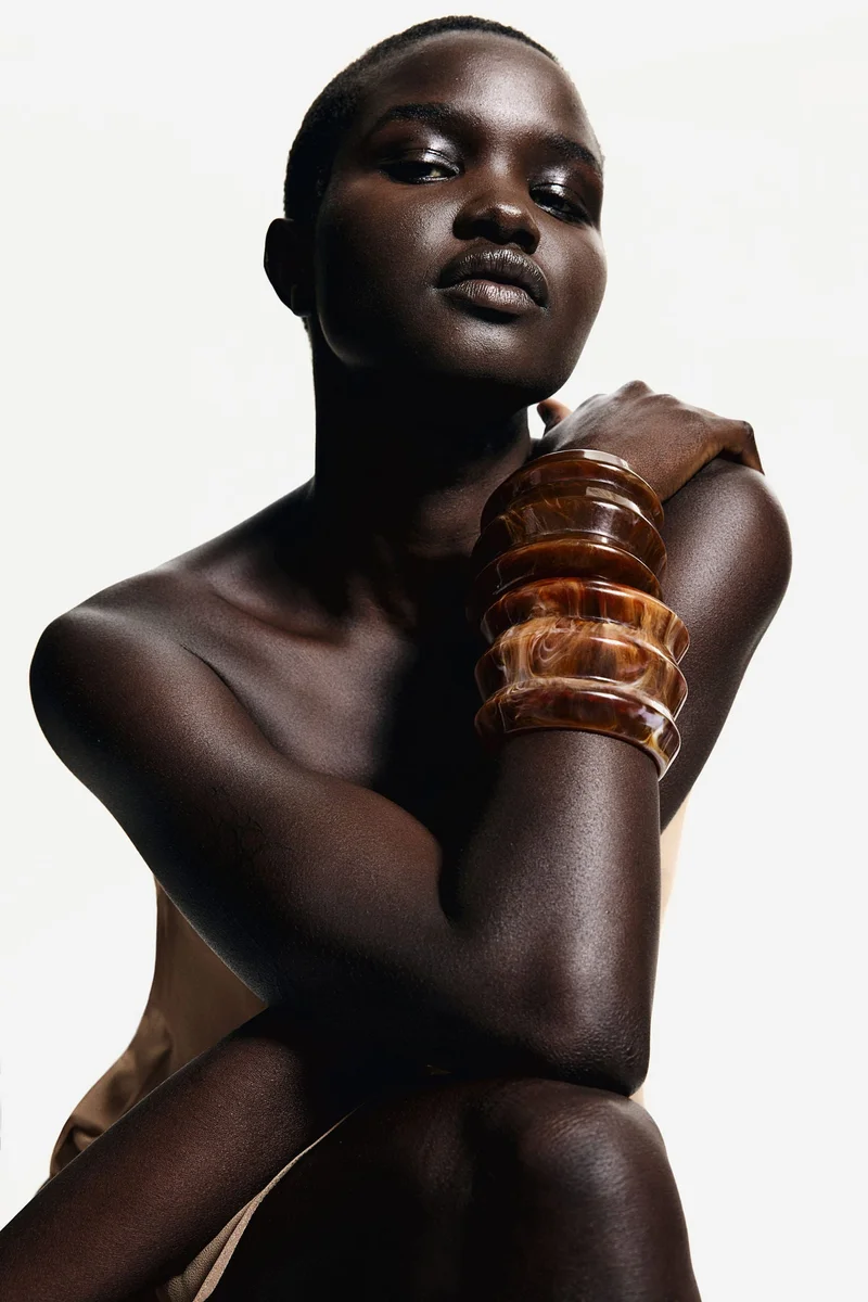 H&M Marbled Cuff Bracelet