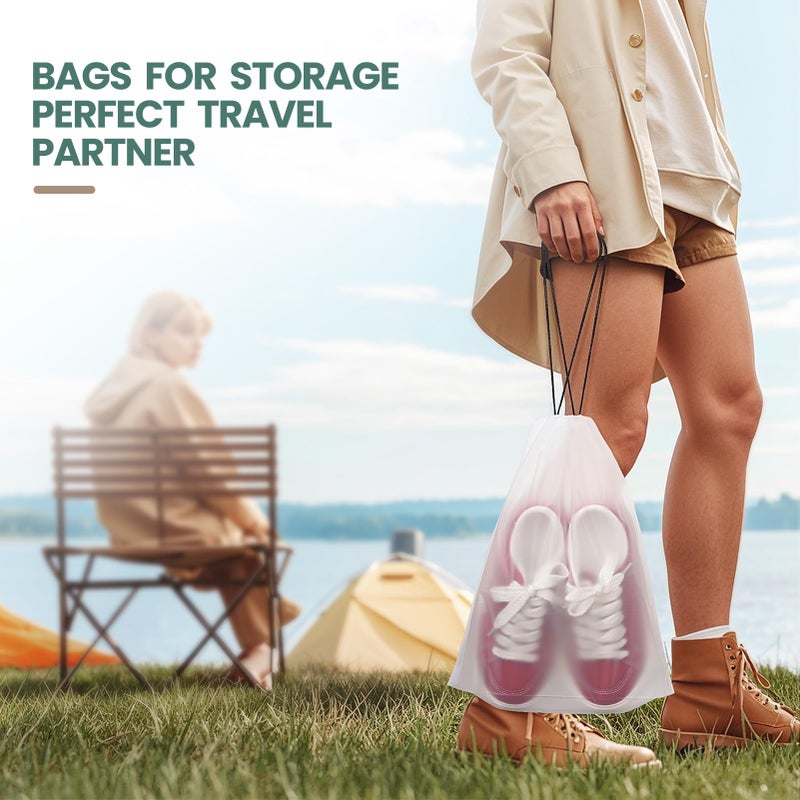 Inggix 23 Pack Shoe Bags for Travel, 11.8" x 15.7" Waterproof Travel Shoe Bags for Packing,Large Travel Bag for Shoes, Storage Bags Travel Essentials Men for and Women - Image 3