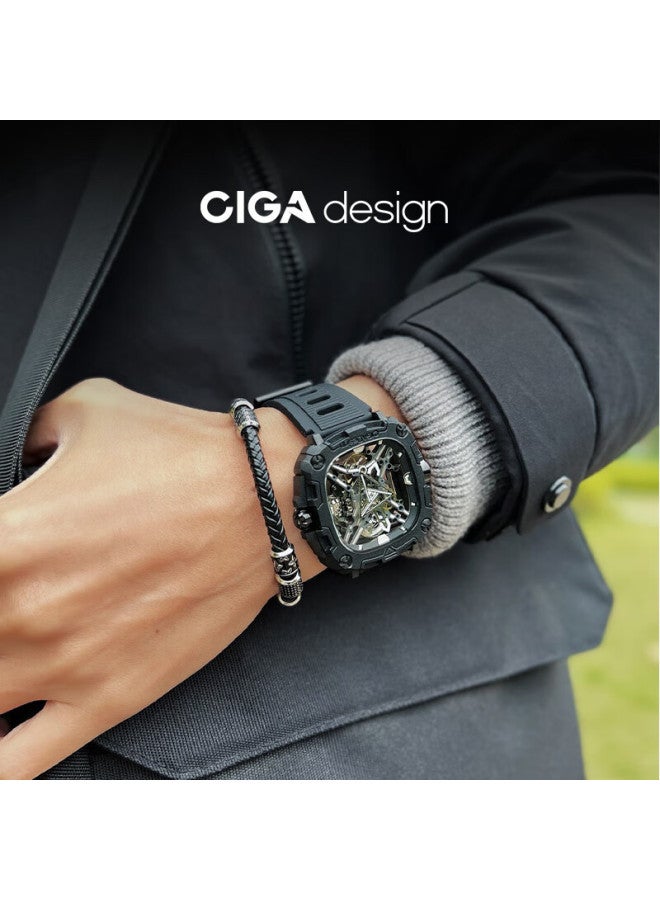 CIGA Design ساعة ميكانيكية طاقة العين الهيكلية الكاملة من سيغا ديزاين، ساعة يد عصرية للرجال، هدية رأس السنة - Image 4