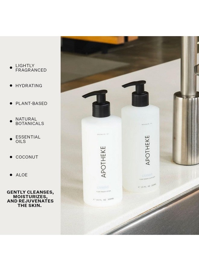 APOTHEKE Liquid Hand Soap, Canvas (10 Fl Oz) - Hydrating Hand Wash with Natural Coconut & Aloe Vera - Image 3