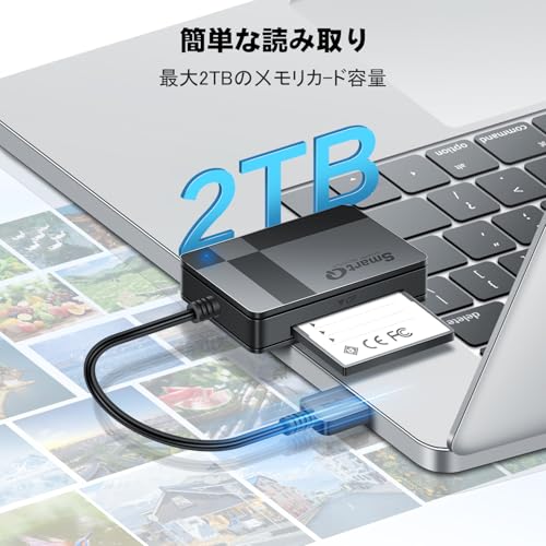SmartQ C368 USB 3.0 Card Reader - Plug & Play, Compatible with Apple & Windows, Supports SD, Micro SD, MS, CF Cards - Image 4