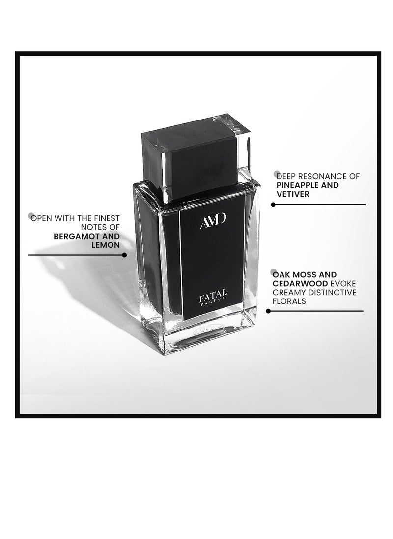 عطور ايه ام دي عطر فاتال من AMD للرجال - أو دو برفيوم، 100 مل  - Image 4