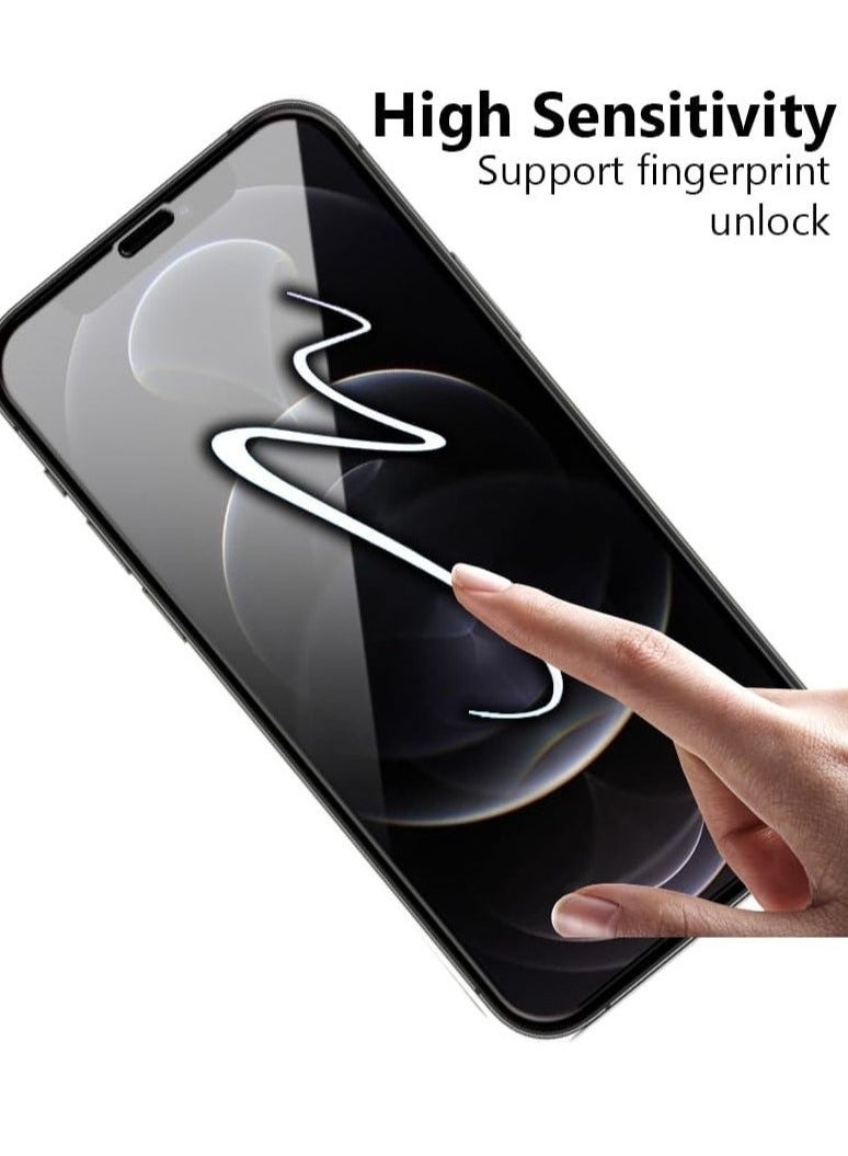 TIGER Tempered Glass Screen Protector for Apple iPhone 12/12 Pro 6.1-Inch | Black/Clear | Ultra HD Clarity | Scratch-Resistant, Anti-Fingerprint & Shockproof | Full Coverage Screen Guard for iPhone 12 & 12 Pro - Image 2