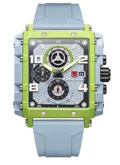 T5 T5 Men's Chronograph Square Dial Silicone Strap Watch  - Image 1