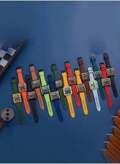 T5 T5 Men's Chronograph Square Dial Silicone Strap Watch  - Image 4