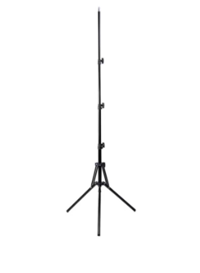 180cm Reverse Folding Leg Light Stand Adjustable Height Four Sections Tripod Black  - Image 1
