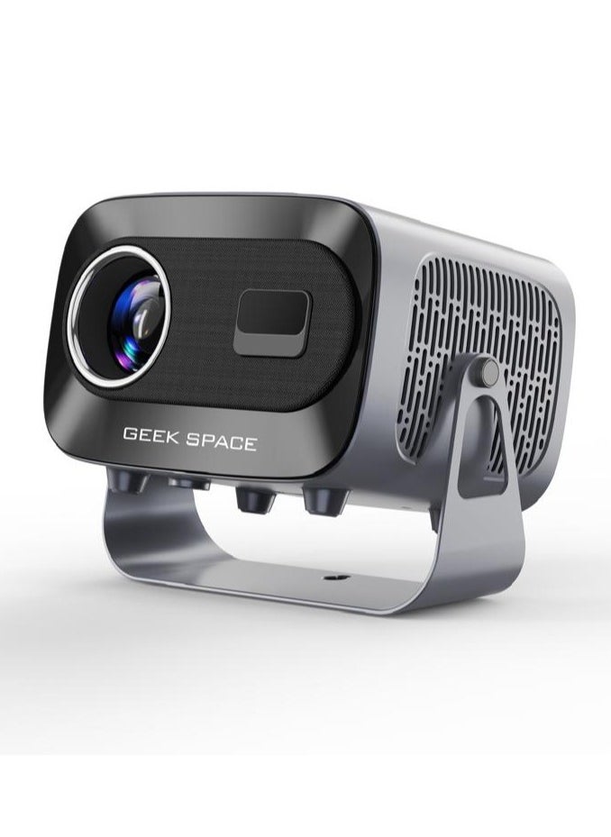 المهوس الفضاء جهاز عرض GEEK SPACE مزود بخاصية WiFi وBluetooth، جهاز عرض ذكي محمول بدقة 4K Full HD، يدعم تصحيح الانحراف بزاوية ±30°، جهاز عرض عالي الدقة للاستخدام الخارجي والداخلي A10 Plus  - Image 5