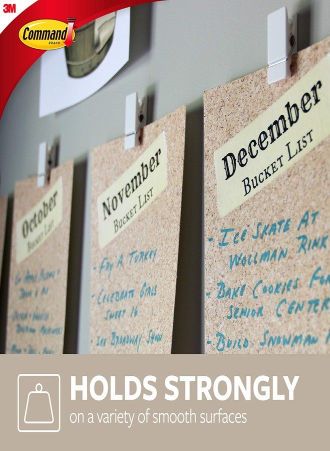 كوماند مشابك زنبركية من كوماند، كوارتز، 8 مشابك (17089Q-8ES)، مثالية لتزيين غرف النوم - Image 4