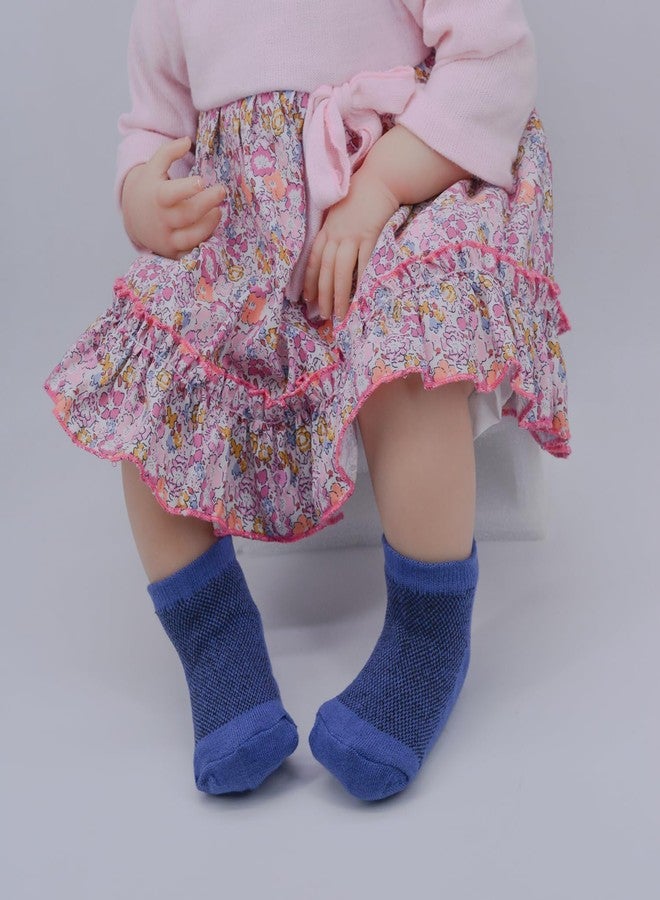 MOMISY Children's Socks, 5 Pairs, Baby and Kids Size (IN, Age, 1 Year, 3 Years, SolidSmiley) - Image 3