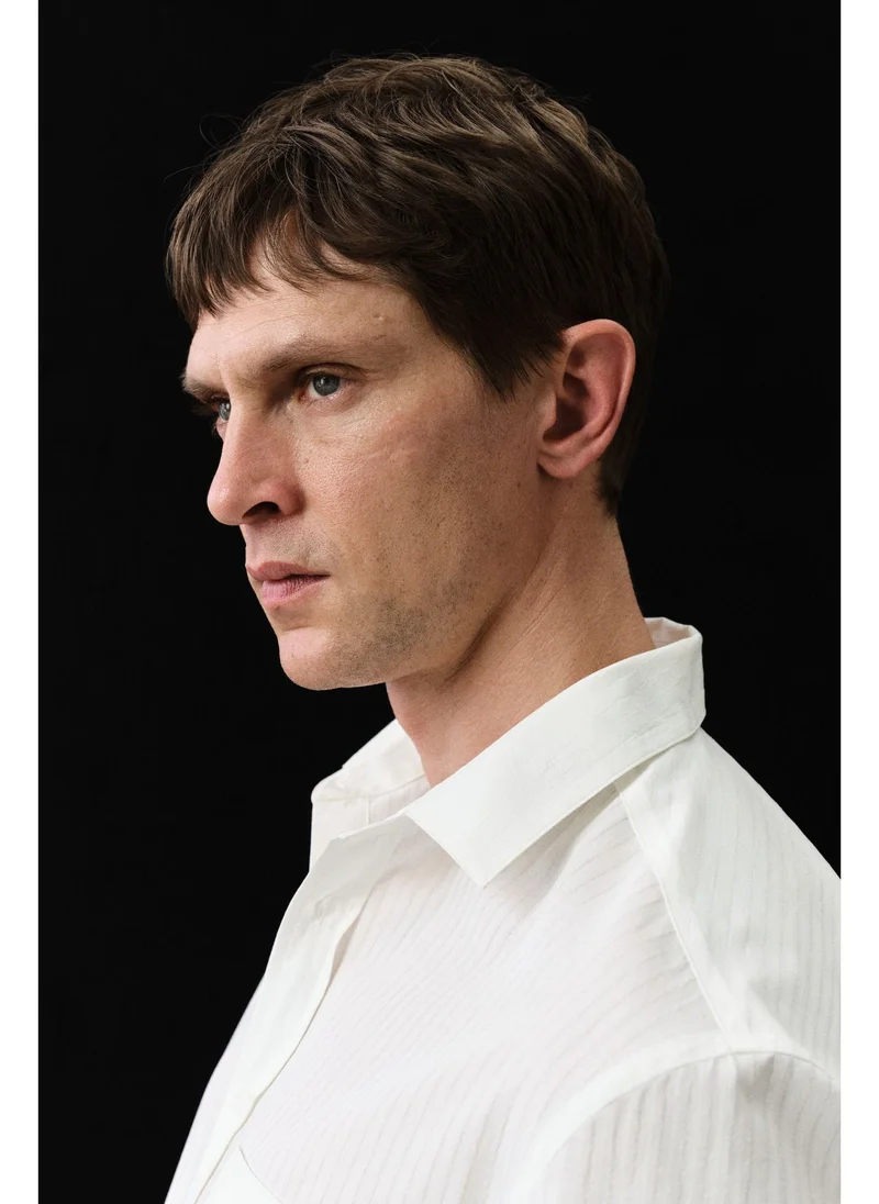 اتش اند ام Regular Fit Lyocell-blend shirt