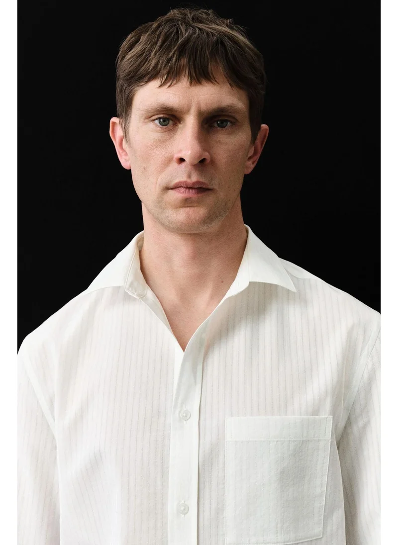 اتش اند ام Regular Fit Lyocell-blend shirt