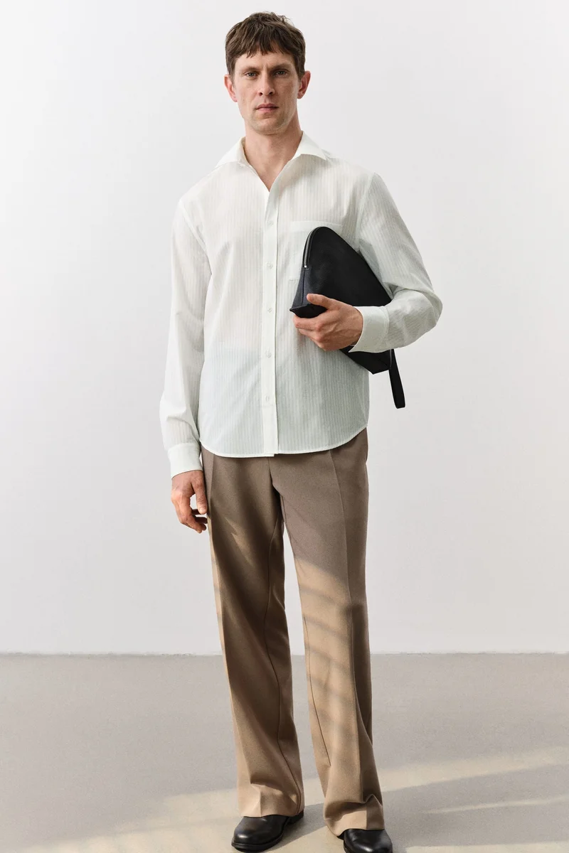 H&M Regular Fit Lyocell-blend shirt