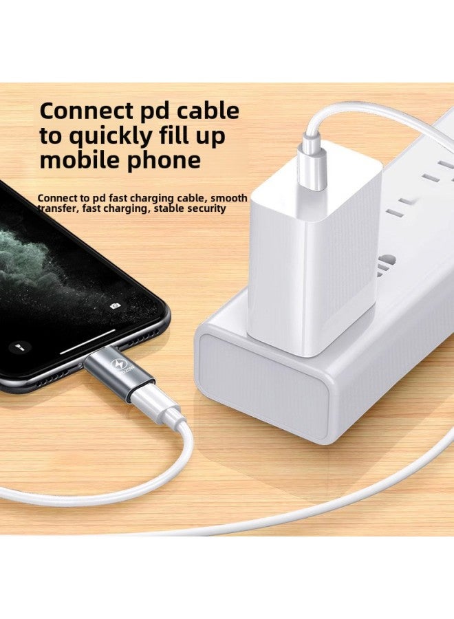 Applicable To Iphone Apple Adapter OTG Converter Data Type-c Charging PD20W Mobile Phone Adapter-Interface Form:Z41 Alloy Adapter-blue 【bag】  - Image 5
