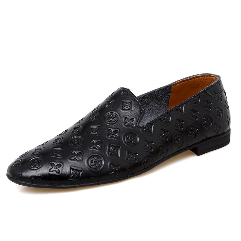 Men'S And Women'S Leather Shoes, Genuine Leather Casual Leather Shoes, Carved Leather Shoes For Couples, Business Casual, British Style, Cool And Stylish Men'S And Women'S Leather Shoes - Image 1