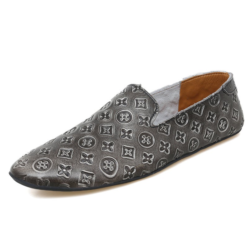 Men'S And Women'S Leather Shoes, Genuine Leather Casual Leather Shoes, Carved Leather Shoes For Couples, Business Casual, British Style, Cool And Stylish Men'S And Women'S Leather Shoes - Image 5