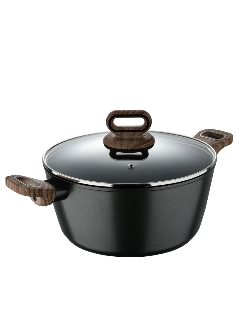 BERGNER ULTIMATE TX FORGED ALUMINUM CASSEROLE + LID 26 CM WITH HEATDOT TECHNOLOGY, INDUCTION BOTTOM, GREY COLOR, BG36172GY - Image 1