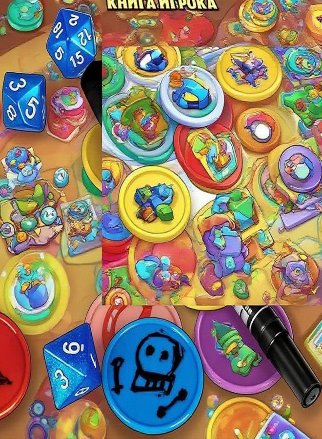 XJPONGC DND Bases Wet & Dry Erase Tokens Set of 150pcs Colorful Blank Counters - 1.5" Customizable & Reusable Game Discs for MTG, Bingo Clips and Any Tabletop RPGs(15 Colors and 150pcs) - Image 3