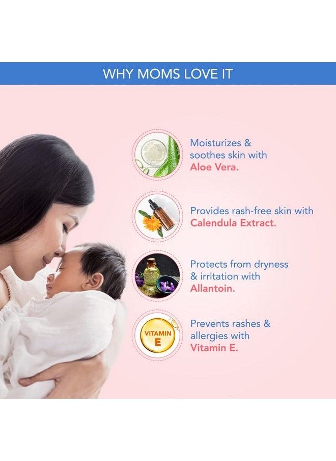 The Moms Co - Natural 99% Water Baby Wipes L Prevents Rashes L Nourishes & Soothes Skin L With Aloe Vera & Calendula Extract L 72 Wipes L Pack Of 1 - Image 1
