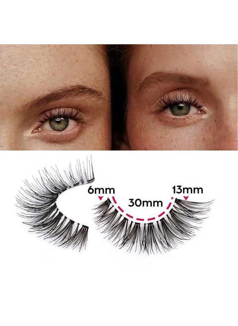 False Eyelashes Cat-Eye Demi-Wispies Knotted by Handmade Faux Mink Lashes Classic Crossed Fake Eyelashes Natural Look (120)