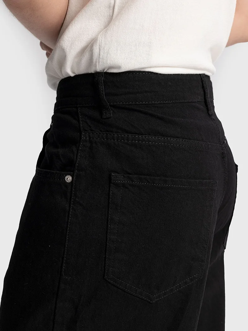 Giesto Black GIESTO Relaxed Fit Straight Leg Jeans for Men | Best Price UAE