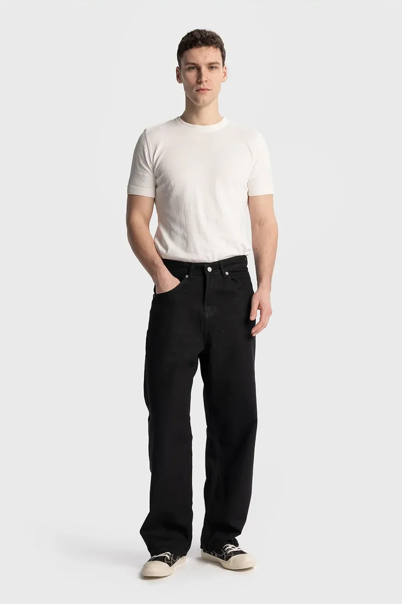GIESTO Relaxed Fit Straight Leg Jeans