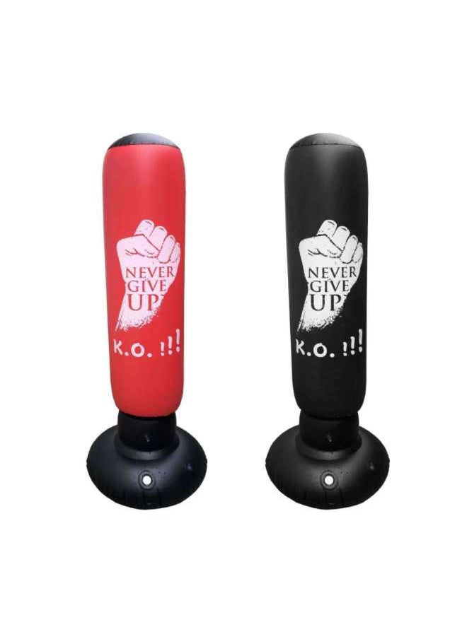 Spot Thickened Fitness Adult Children Inflatable Boxing Column Tumbler Inflatable Boxing Column Bag Vent Anger Discharge Column-Color:Digital Circle-Specifications:160x65cm  - Image 2