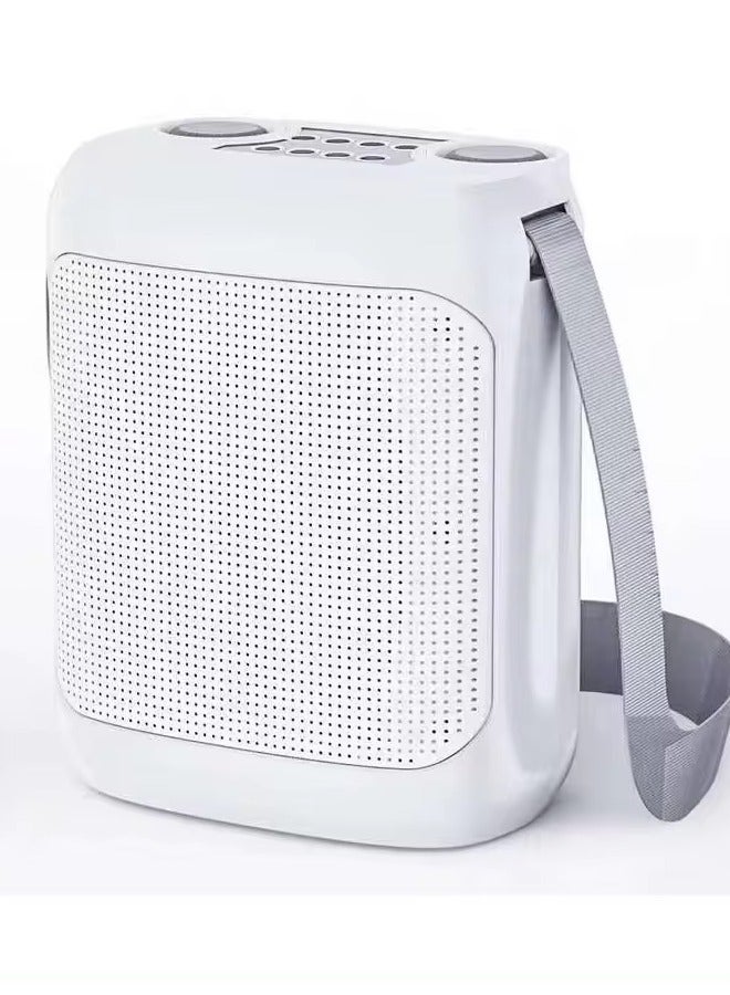 SU.YOSD YS-220 Outdoor Karaoke Speaker Big Strap Speaker With Dual UHF Wireless Microphone White  - Image 1