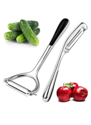 Good Grip & Durable Stainless Steel Peeler Set Vegetable for Apple Fruit Food Carrot Veggie Cucumber Sharp, No Nick Finger with Comfortable Non-slip Handle Grips - pzsku/Z21994D63C150E38A03ACZ/45/_/1670040196/0fe43213-3a25-42b0-a397-1ebbe4e0607e