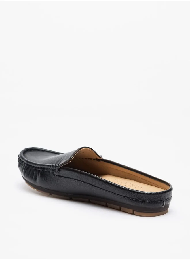 لو كونفورت Women Textured Slip-On Mules