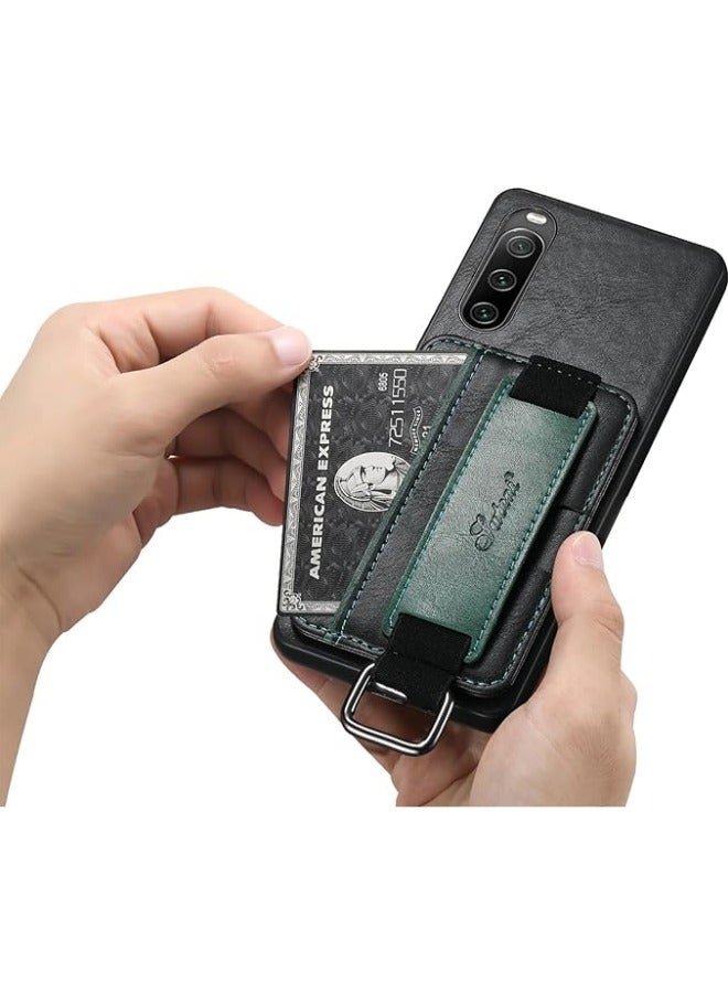 General Compatible with Sony Xperia 10 V Case,Xperia 10 V PU Leather Case for Women Men,Credit Card Slot Holder Wallet Case with Kickstand Protective Cover for Sony Xperia 10 V  - Image 3