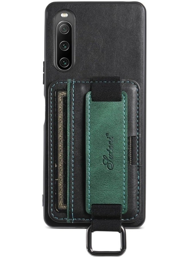 General Compatible with Sony Xperia 10 V Case,Xperia 10 V PU Leather Case for Women Men,Credit Card Slot Holder Wallet Case with Kickstand Protective Cover for Sony Xperia 10 V  - Image 1