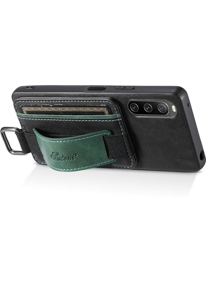 General Compatible with Sony Xperia 10 V Case,Xperia 10 V PU Leather Case for Women Men,Credit Card Slot Holder Wallet Case with Kickstand Protective Cover for Sony Xperia 10 V  - Image 4