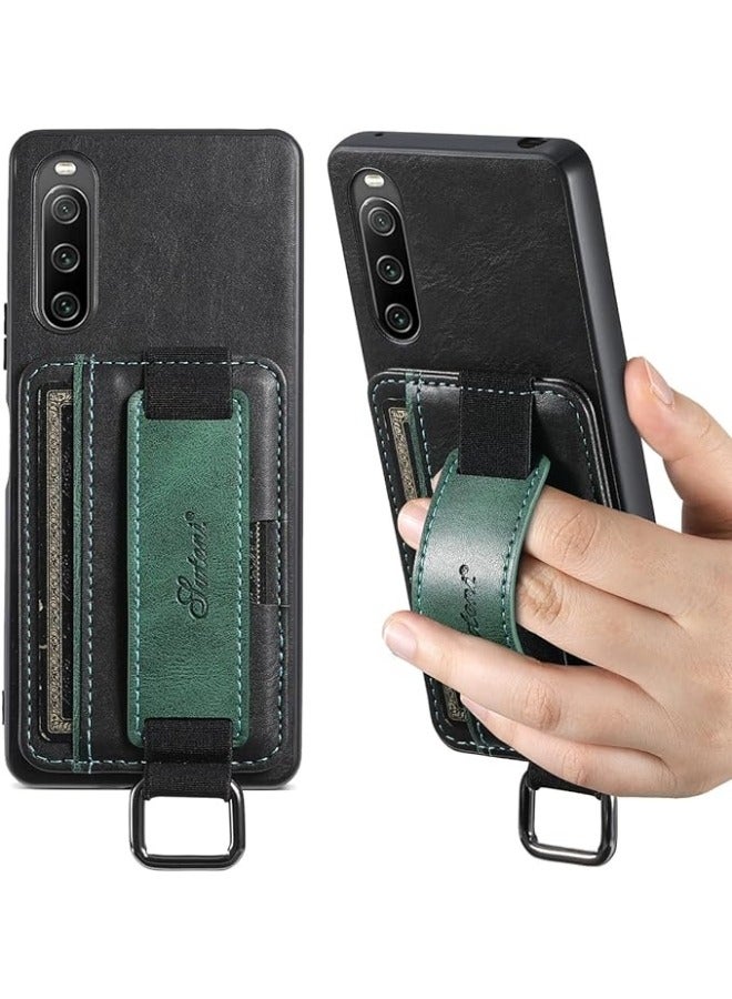 General Compatible with Sony Xperia 10 V Case,Xperia 10 V PU Leather Case for Women Men,Credit Card Slot Holder Wallet Case with Kickstand Protective Cover for Sony Xperia 10 V  - Image 2
