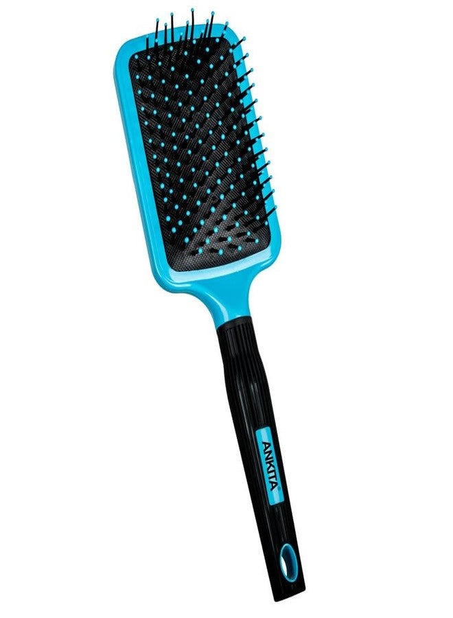 Ankita Flat Paddle Hair Brush with Nylon Bristle|with Strong and Flexible Nylon Bristles|For Grooming, Straightening, Smoothing, Detangling Hair, Ideal for Men & Women|Color May Vary (A28) - Image 1