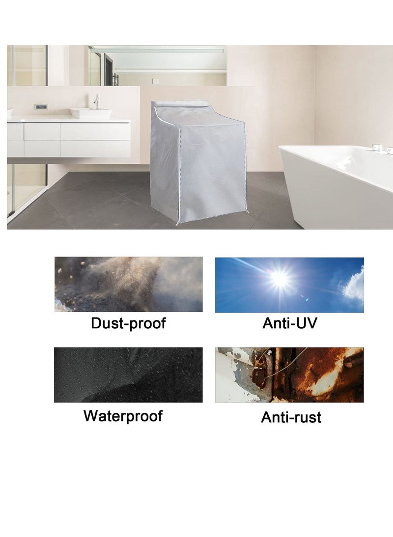 Washer and Dryer Covers Top Load Washing Machine Cover Laundry Protect Dustproof Waterproof Zipper Design for Easy Use Fit Most Front-loading  - Image 5