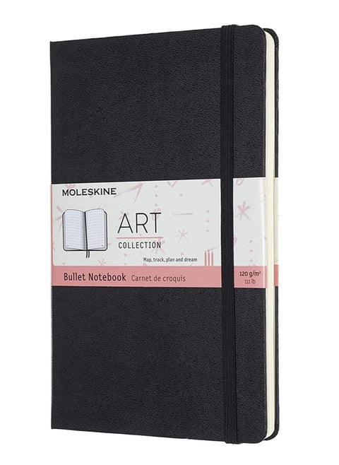 A5 Size Art Bullet Notebook With Dotted Lines 160 Pages