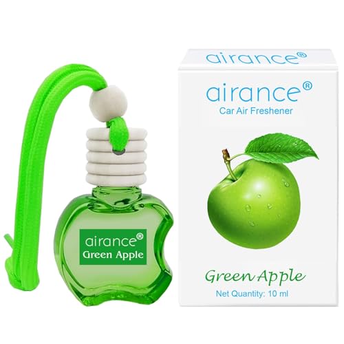 Airance Car Air Freshener | Car Perfume | Hanging Car Air Freshener | Car Aroma Diffuser - Green Apple | - Image 1