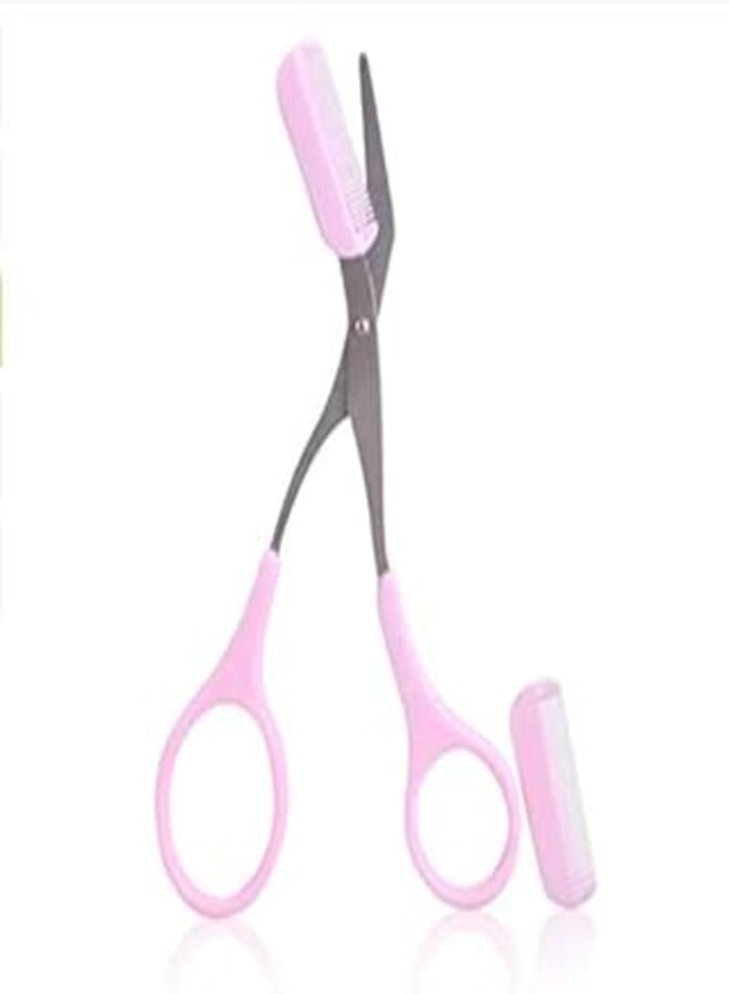 Stainless Steel Eyebrow Shaping Cut Scissors Comb Makeup Tools