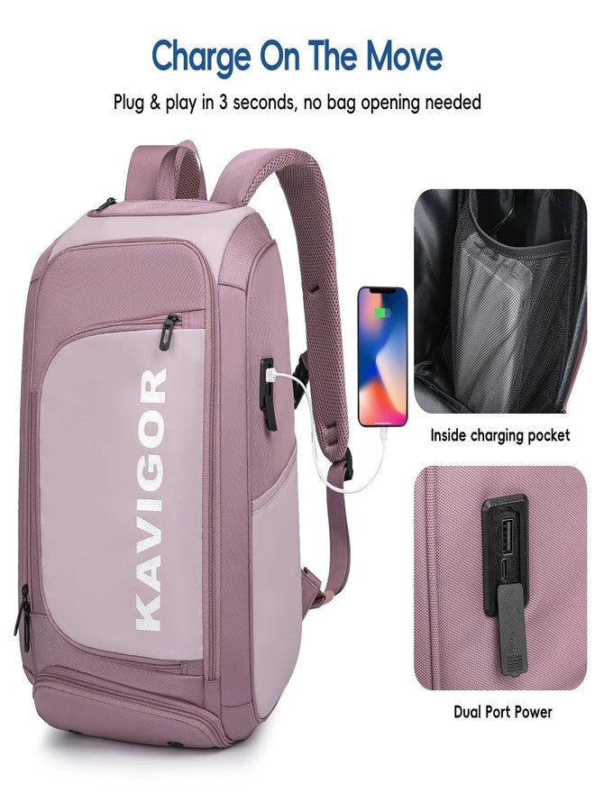 KAVIGOR Pickleball Bag, Large Pickleball Backpack Holds 4 to 6 Paddles, Shoes Compartment & Wet/Dry Pocket (9 Pockets), Charge Port - Image 5