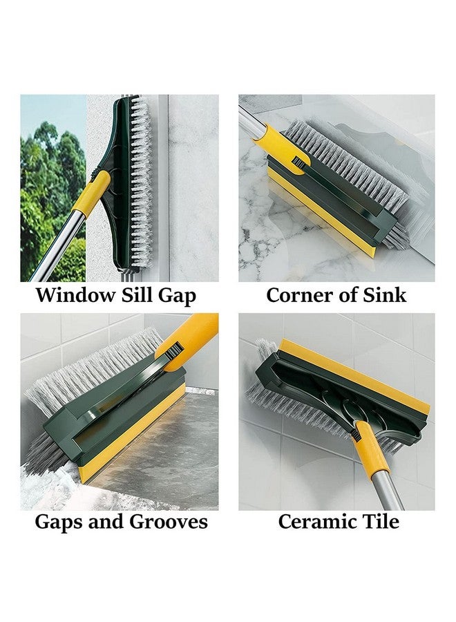 VYOOx3 in 1 Floor Scrub Brush Tiles Cleaning Brush with Long Handle 180° Rotate |Cleaning Brush can Wipe Multi-Purpose Cleaning Floor Brush for Home Bathroom Pack-1 - Image 4