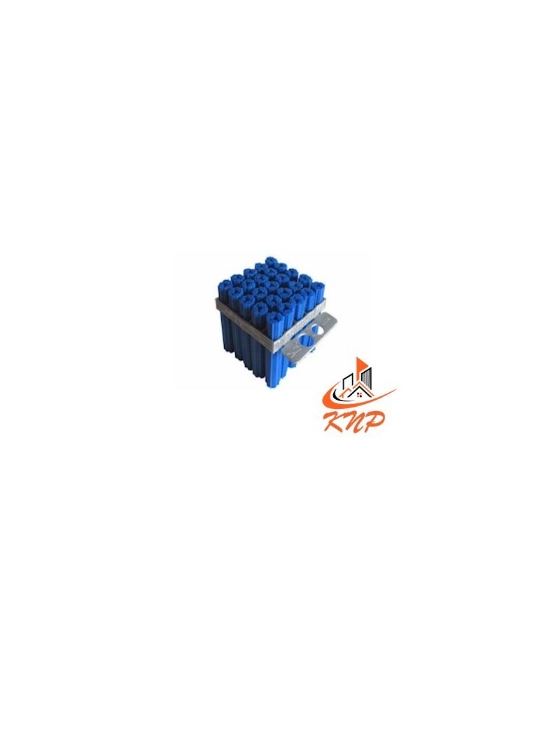 KNP Blue Expanded Plug 8 X 2" 50mm - Image 2