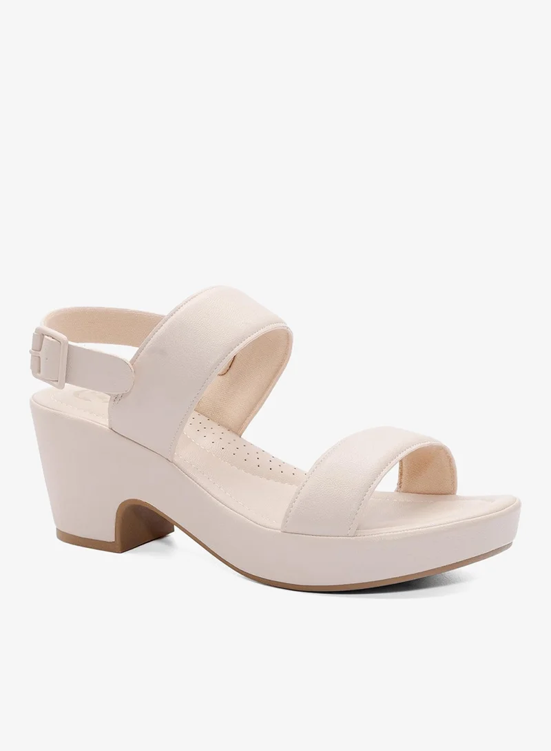 باتا صندل بكعب منصة وأحزمة