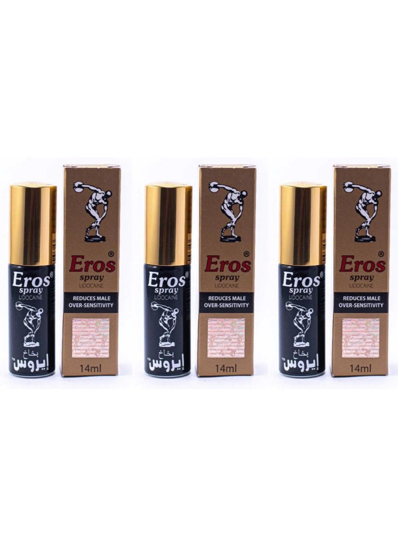 Incognito - Eros 60 Minutes Delay Spray for Men Performance 14ml Pack of 3 - Image 1