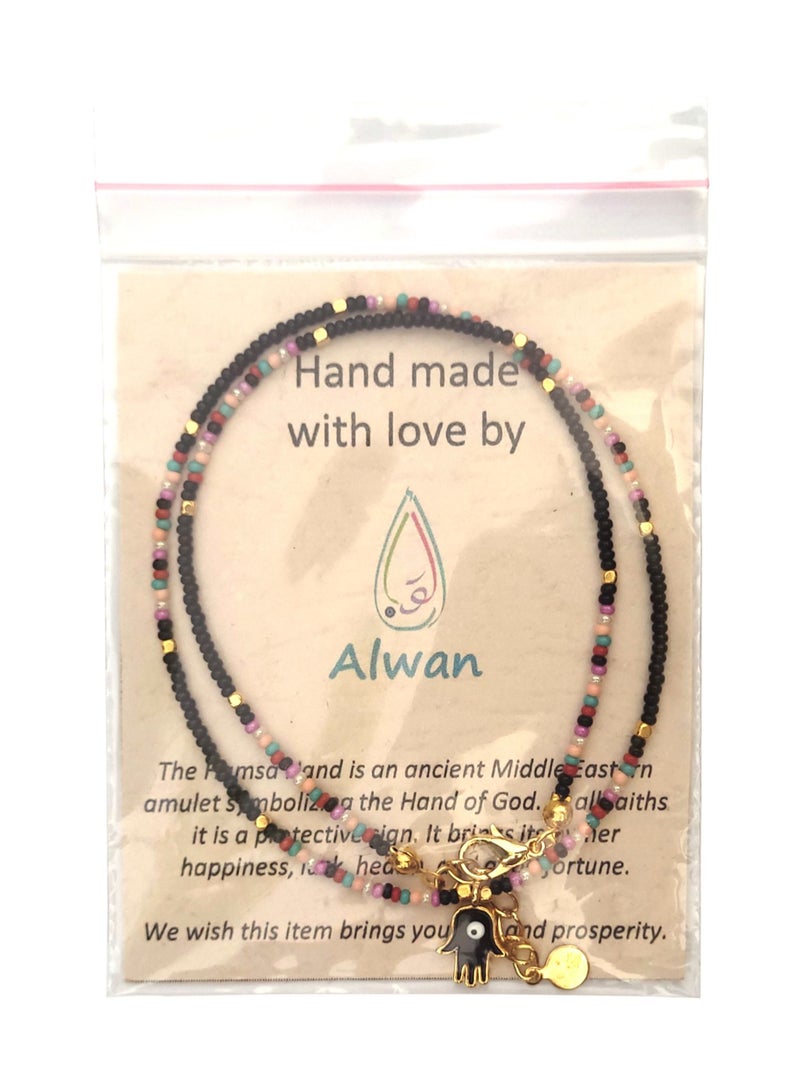 Alwan قلادة مع يد حماة - Image 4