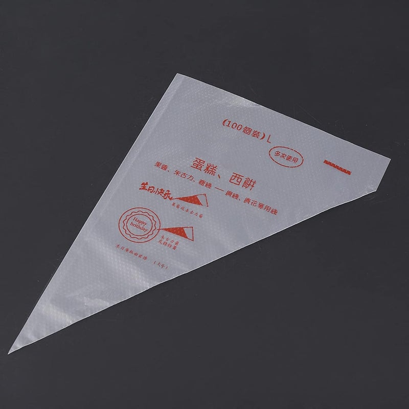 Piping Bag, Food Grade Plastic, Strong Pastry Bag, 100 Pack Ideal for Cake Cupcake Decoration (Large Size 1.69 X 9.06in) - Image 5